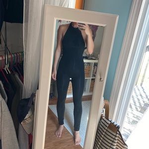 Full body tight black jumpsuit